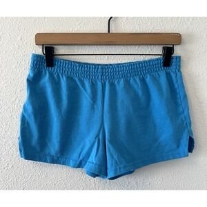 Y2K Soffe Shorts Women's Size Small Low Rise Blue Cheerleading Running Athletic